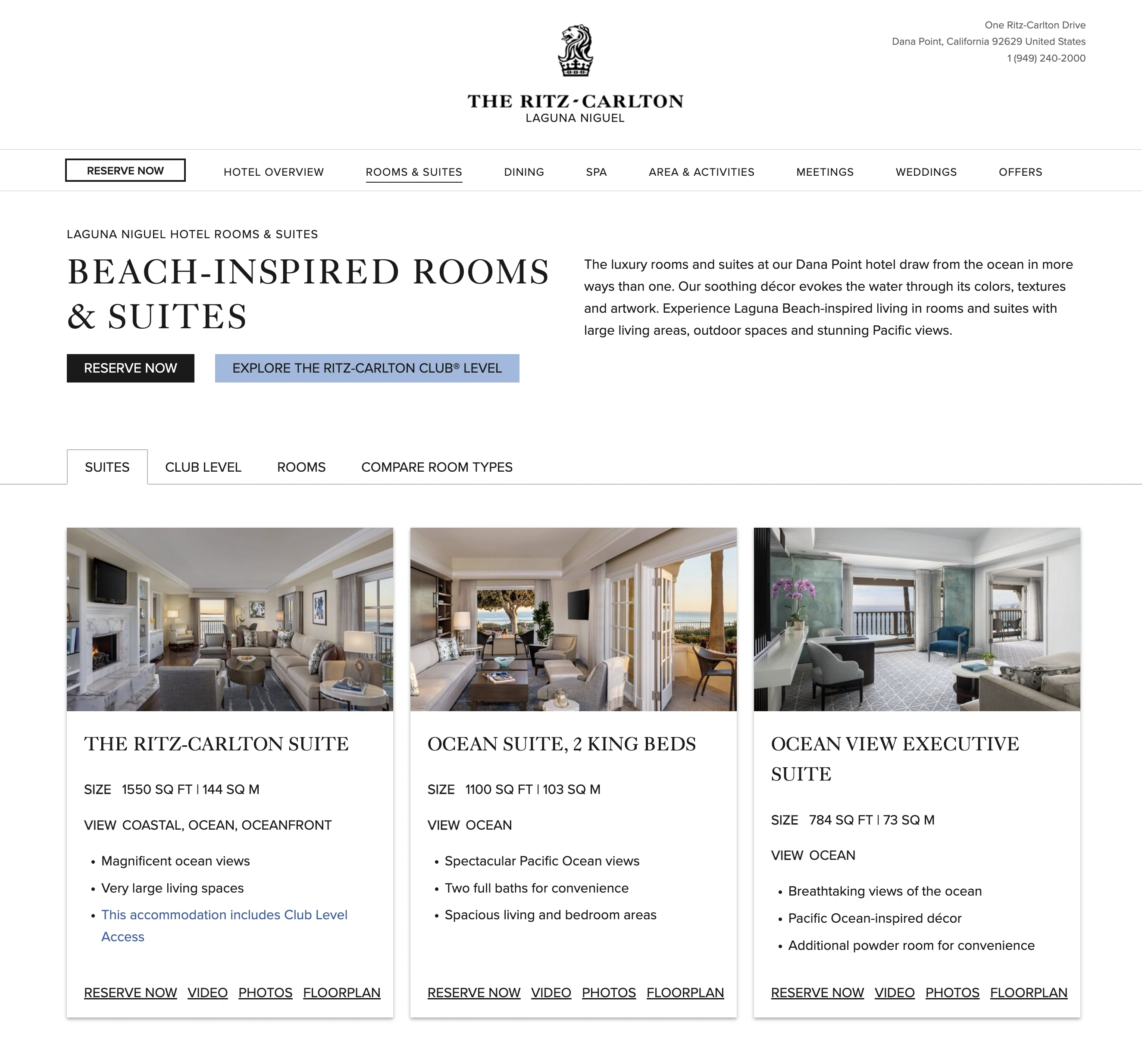 Suites at The Ritz-Carlton