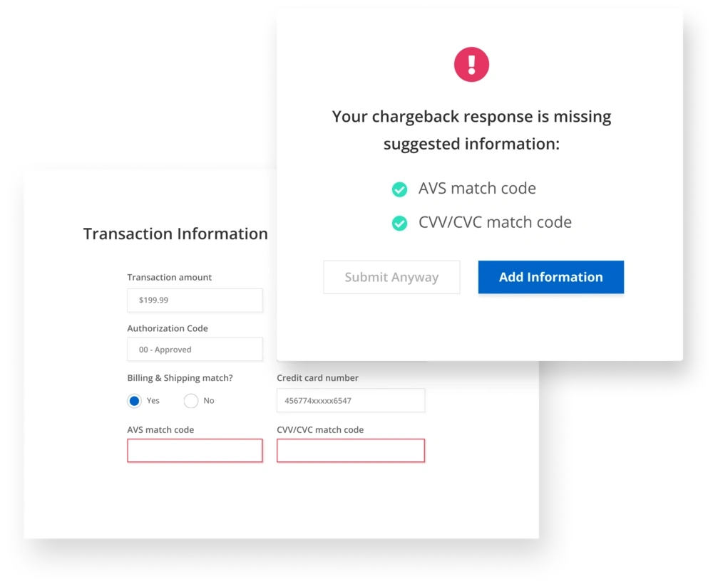 Chargeback-response